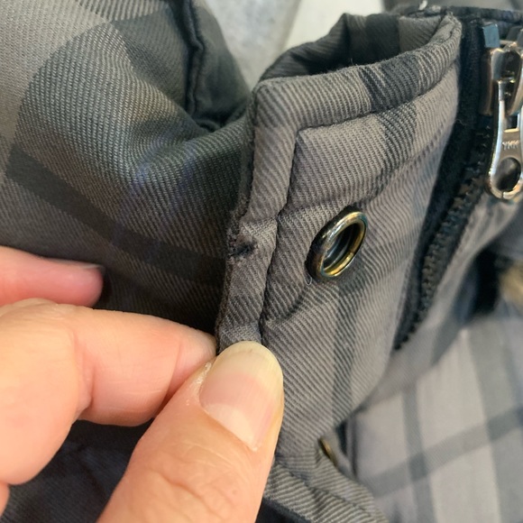 Soia & Kyo, Gray down puffer. Detachable hood, fake fur - Picture 5 of 16